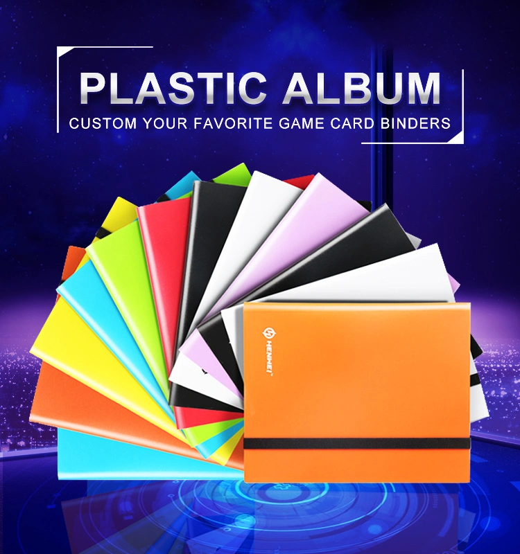 Customize 9 Pockets Binder Sticker Album PP Material Game Card Photo Album